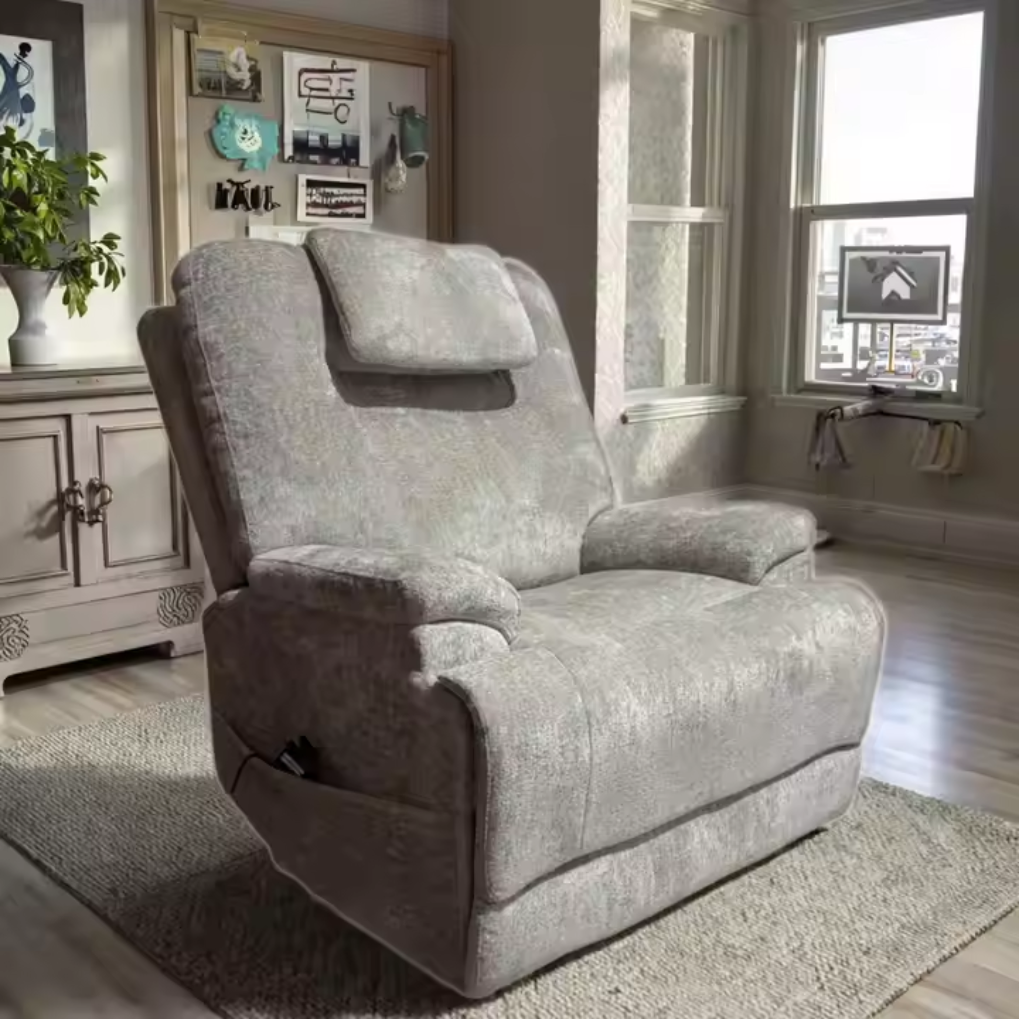ComfortLuxe Haven Fabric Recliner