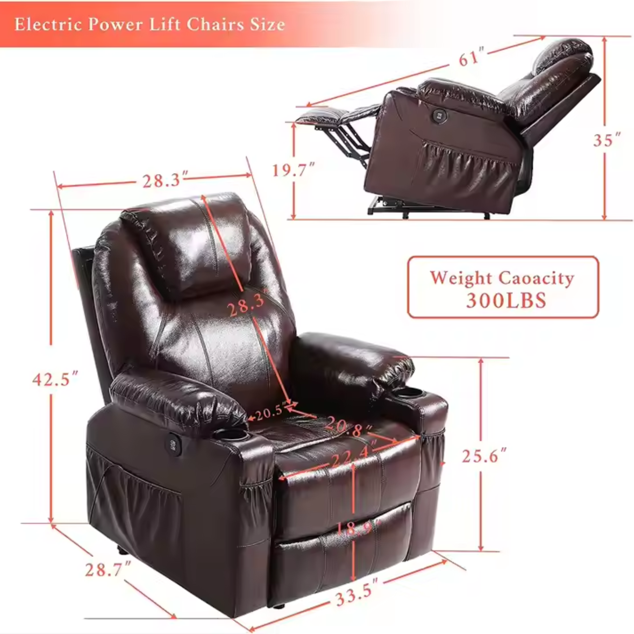 Luxora Prestige Leather Power Recliner